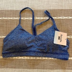 New w/ tag FLEO Heather Cobalt Reinette Sports Bra Size Medium (Medium Support)